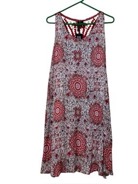 Cassee’s Boho Crochet Back Sleeveless Dress NWT Size XL